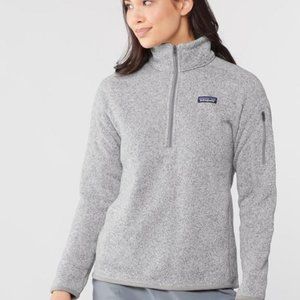 Patagonia Small Women's Birch White Better Sweater Quarter-Zip Fleece Pullover